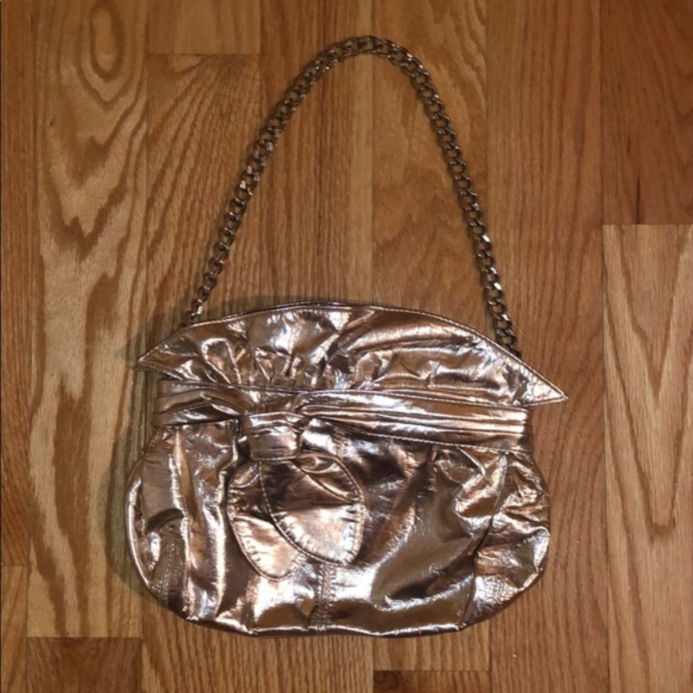 LOEFFLER RANDALL ROSE GOLD PURSE